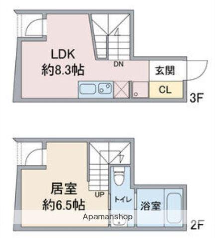 FLORAISON HANAKAWADO(1LDK/3階)の間取り写真