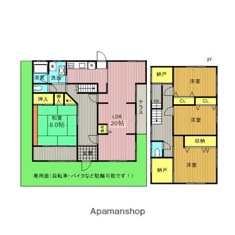 京浜東北・根岸線 大森駅(東京) 徒歩15分 3階建 築44年(4SLDK)の間取り写真