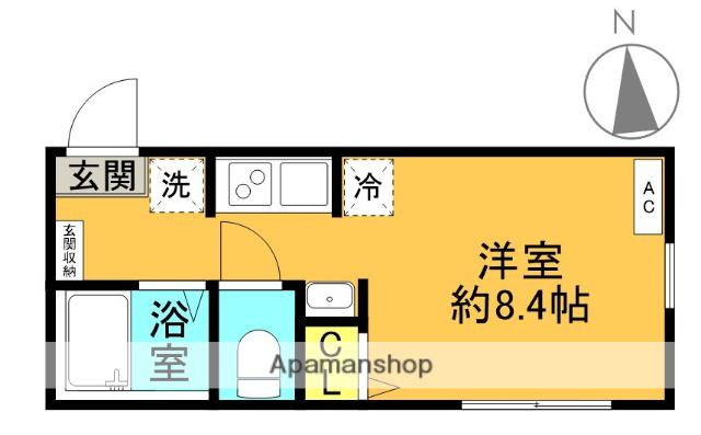 VENUS RESIDENCE 三ツ沢上町(ワンルーム/2階)の間取り写真