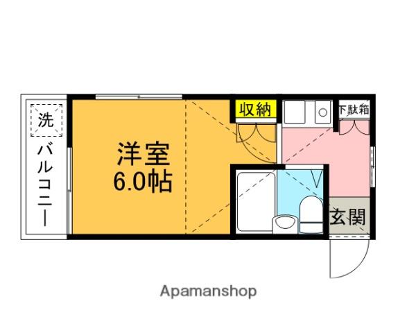 メゾン赤堤(1K/2階)の間取り写真