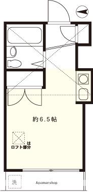 DRホームズ祖師ヶ谷大蔵Ⅱ(ワンルーム/2階)の間取り写真