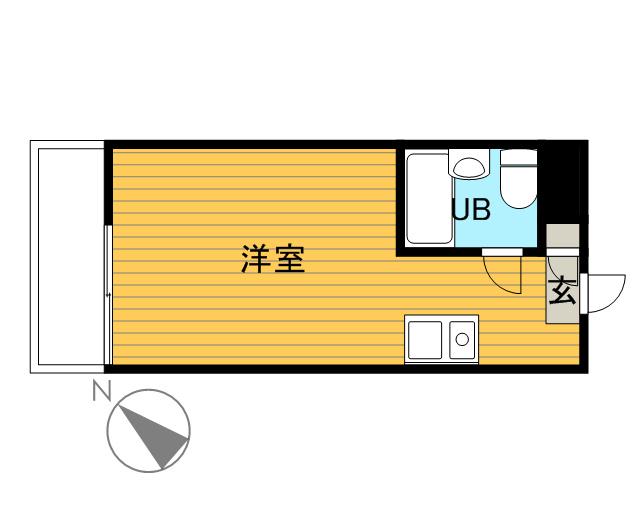 メゾン・ド・ポルトレー(ワンルーム/1階)の間取り写真