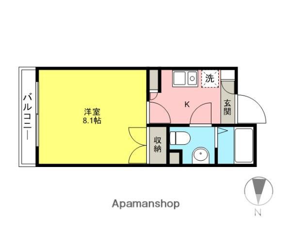 パシフィックコート 4階階 間取り