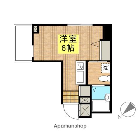 カージェ五反田(ワンルーム/3階)の間取り写真
