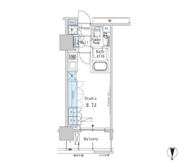 パークアクシス蒲田ステーションゲート 4階階 間取り