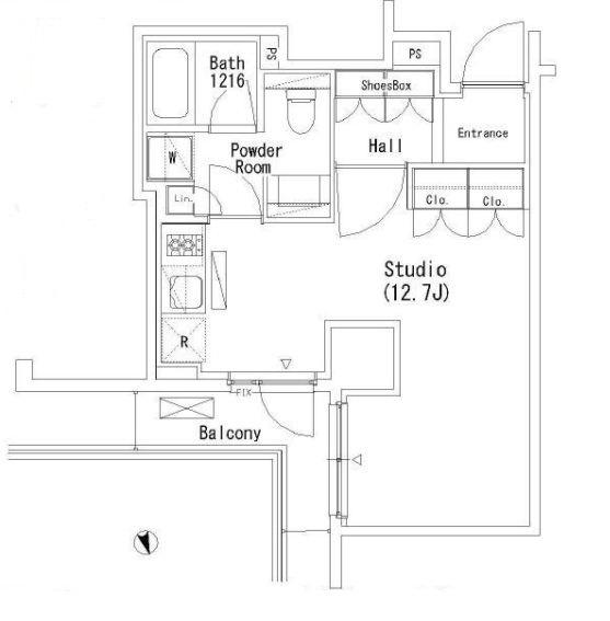 パークアクシス代官山 5階階 間取り