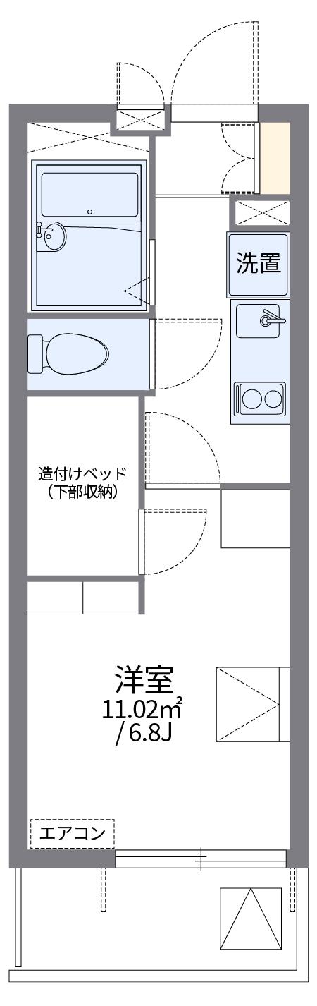 レオパレスプランタン(1K/3階)の間取り写真