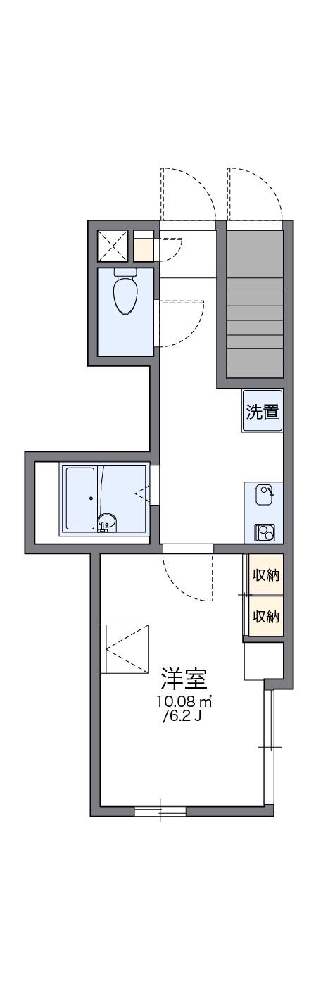 レオパレスマーガレット(1K/1階)の間取り写真