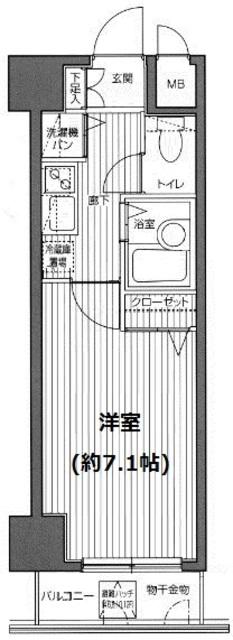 ガラ・ステージ麻布十番 4階階 間取り