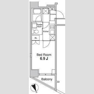 プラウドフラット蒲田Ⅱ(1K/9階)の間取り写真