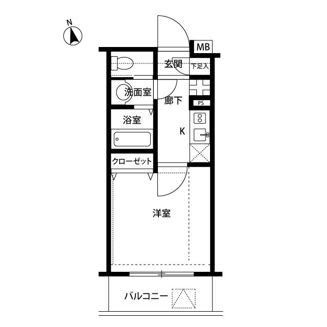 プレール中延 5階階 間取り