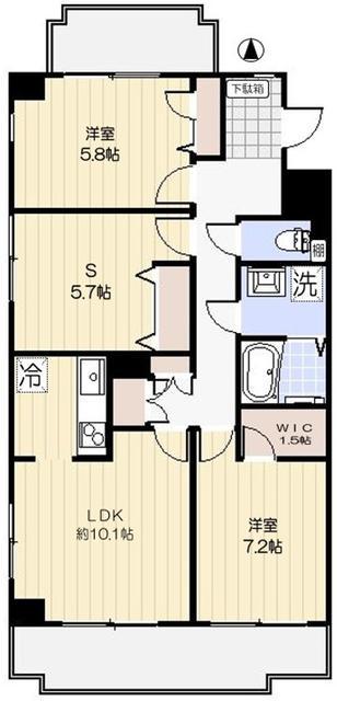 コロニァ・ハウス(2SLDK/2階)の間取り写真