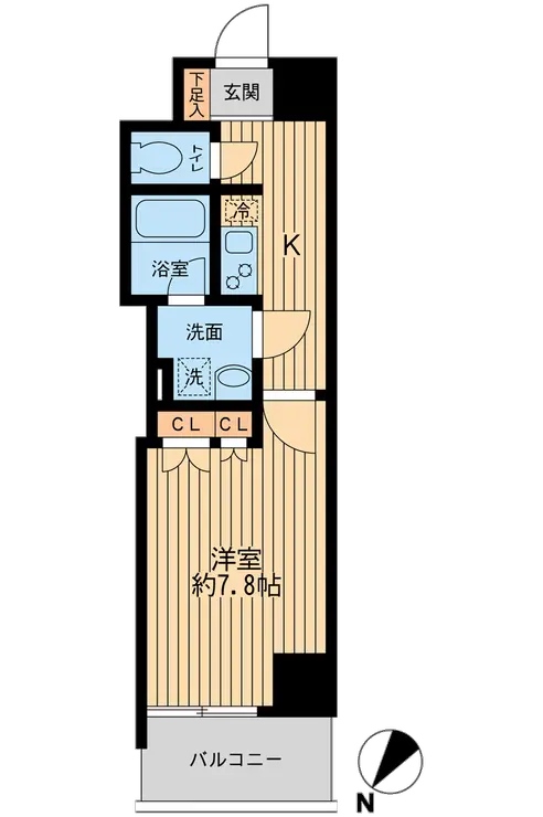 日本橋ファーストレジデンス 5階階 間取り