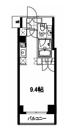 フレンシア麻布十番サウス 3階階 間取り