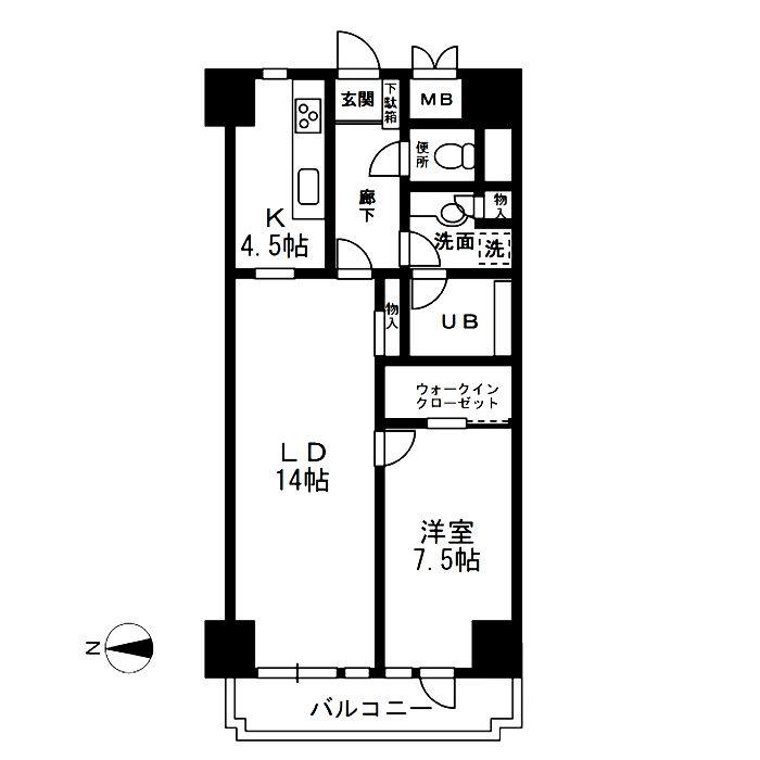 レジディア目白 2階階 間取り