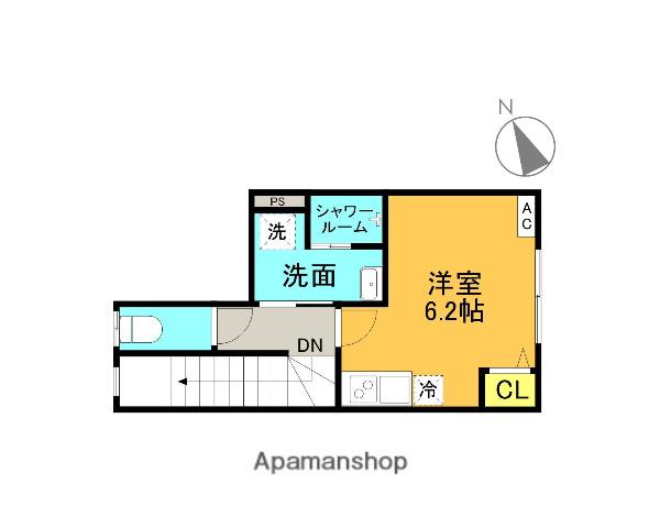 リブ アリシア(ワンルーム/2階)の間取り写真