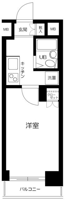 ルーブル千歳船橋 4階階 間取り
