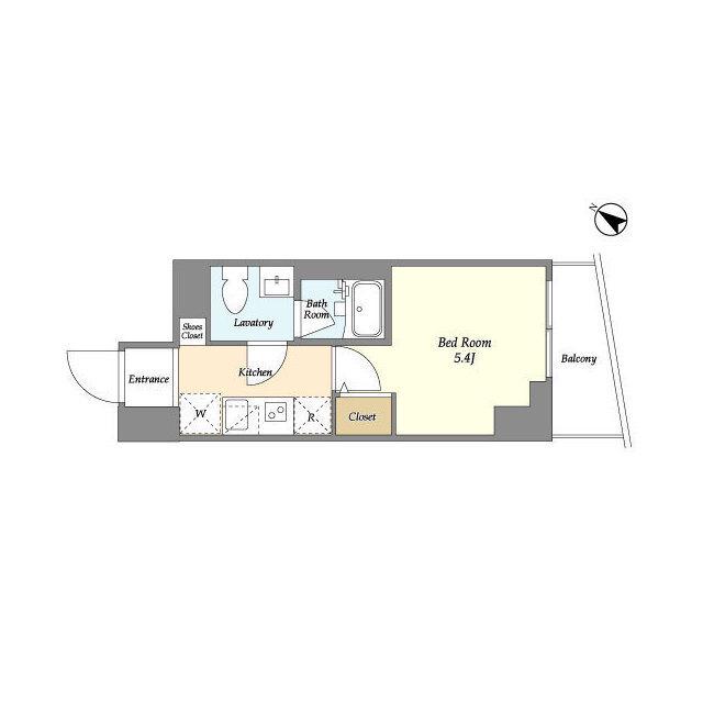 プライマル戸越銀座(1K/7階)の間取り写真