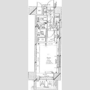 コンシェリア芝公園 MASTERS VILLA(1K/4階)の間取り写真