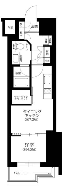 ザ・パークワンズ渋谷本町 4階階 間取り