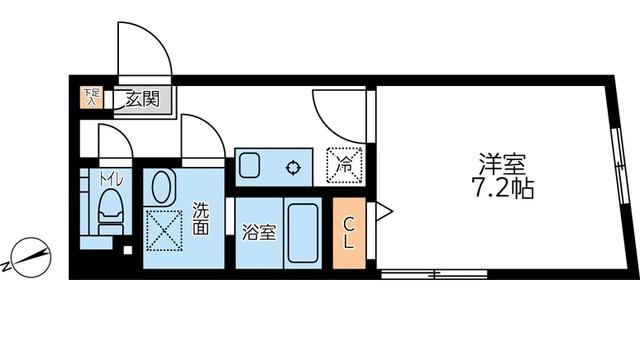 コンポジット早稲田(1K/3階)の間取り写真