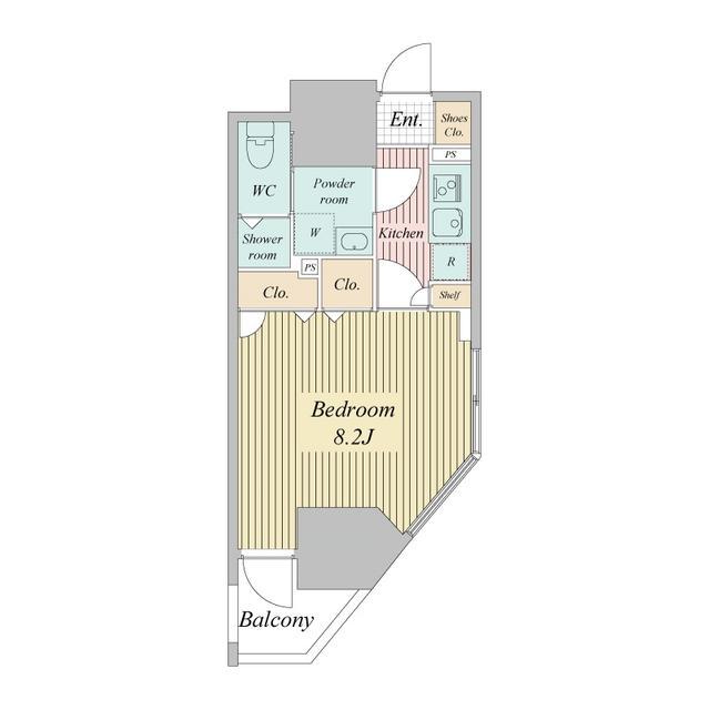 STANDZ大島(1K/8階)の間取り写真