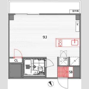 インペリアル六本木1号館(ワンルーム/2階)の間取り写真