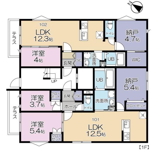 EST FELICITA 押上(1SLDK/1階)の間取り写真