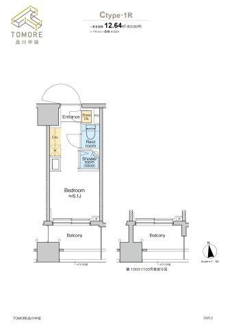 TOMORE品川中延(ワンルーム/10階)の間取り写真