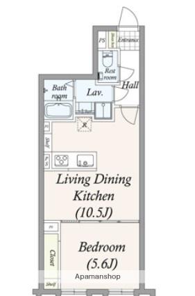 GRAN PASEO三宿Ⅱ(1LDK/2階)の間取り写真