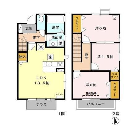 アプリコット(3LDK)の間取り写真