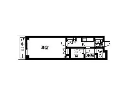 コンフォリア北参道(ワンルーム/6階)の間取り写真
