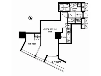 MY TOWER RESIDENCE(1LDK/13階)の間取り写真