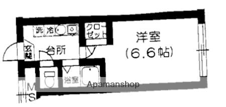 パークハイツ桃井(1K/3階)の間取り写真