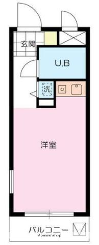 マメゾン西荻窪(ワンルーム/1階)の間取り写真