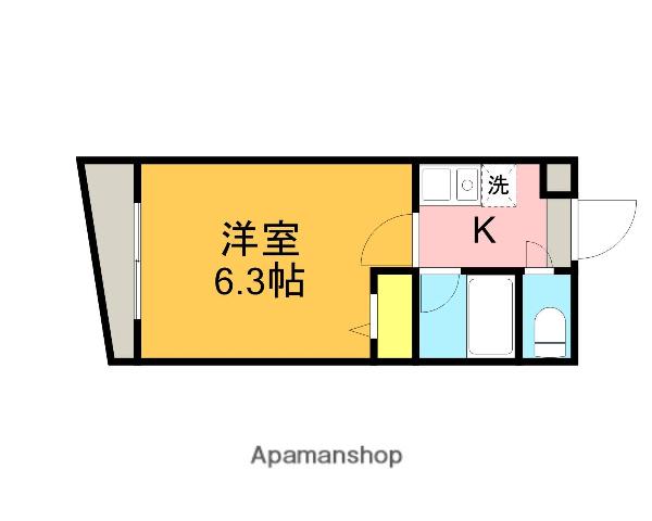 ル・フリメール(1K/1階)の間取り写真