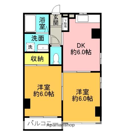 サンビレッジむさし野 3階階 間取り