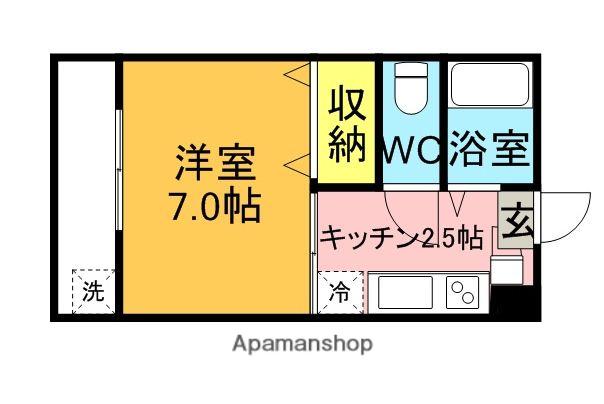 三愛コート西荻(1K/1階)の間取り写真