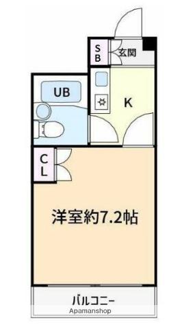 メゾン西荻(1K/9階)の間取り写真