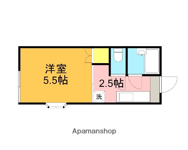 メゾン・ド・麗(1K/1階)の間取り写真
