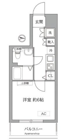 ブライズ高井戸(1K/4階)の間取り写真