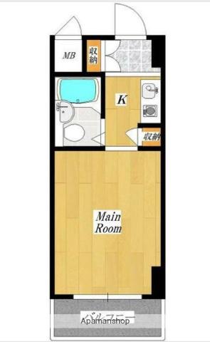 ダイホープラザ東高円寺(1K/1階)の間取り写真