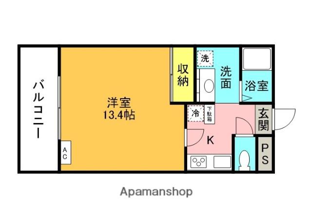 パレスジョージタウン(1K/3階)の間取り写真