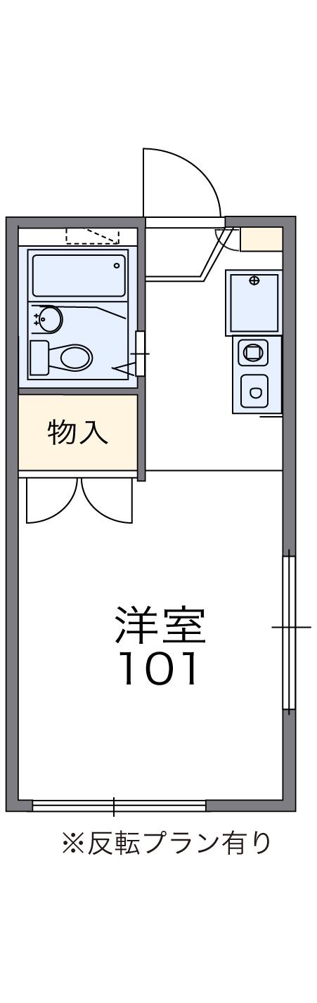 レオパレスアムールⅠ(1K/1階)の間取り写真