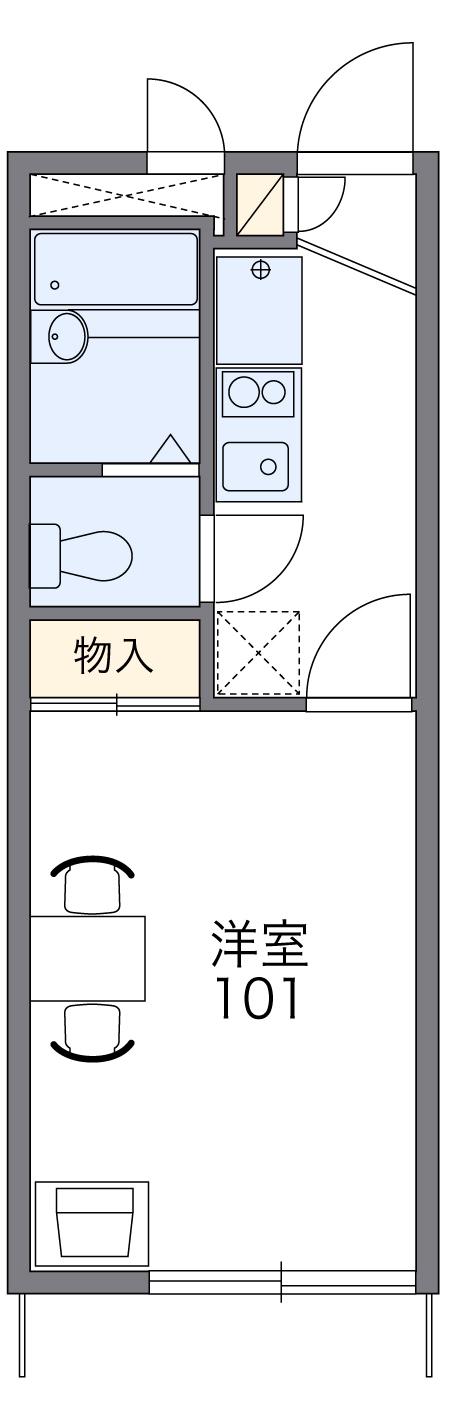 レオパレスNT 1階階 間取り