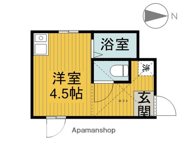 TKS西国分寺(ワンルーム/2階)の間取り写真
