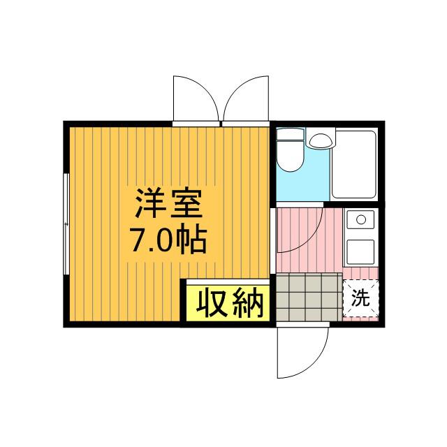 パストラル吉祥寺(ワンルーム/2階)の間取り写真