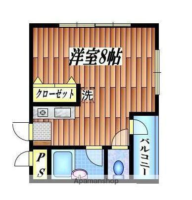 コモド・パラッツォ(ワンルーム/1階)の間取り写真