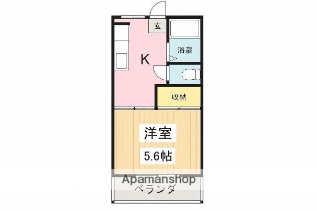 コーポ竹内(1DK/1階)の間取り写真