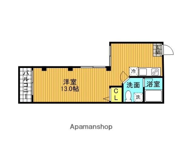 ボルト南荻窪(ワンルーム/2階)の間取り写真